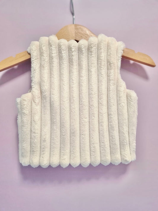 Gilet sans manches beige