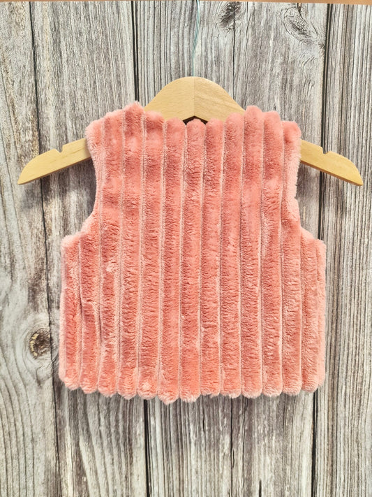 Gilet sans manches rose