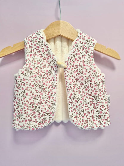 Gilet sans manches beige