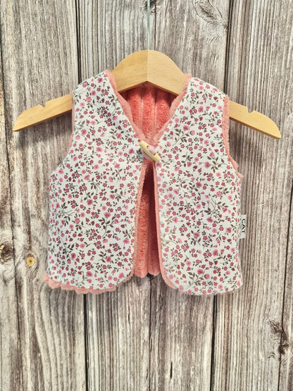 Gilet sans manches rose