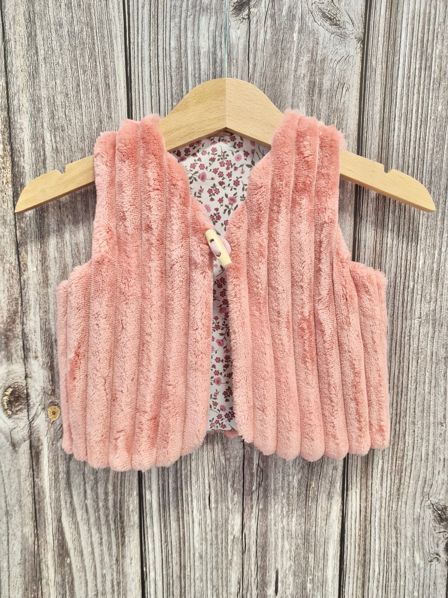 Gilet sans manches rose